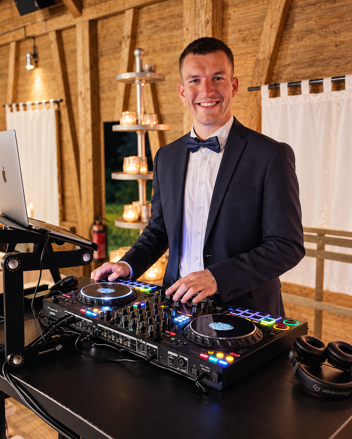 Markus Müller – DJ Cuezar im festlichen Outfit